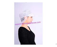 Nonwoven Peaked Bouffant Cap