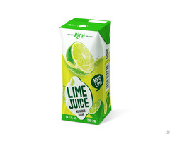 200ml No Sugar Lime Juice From Rita