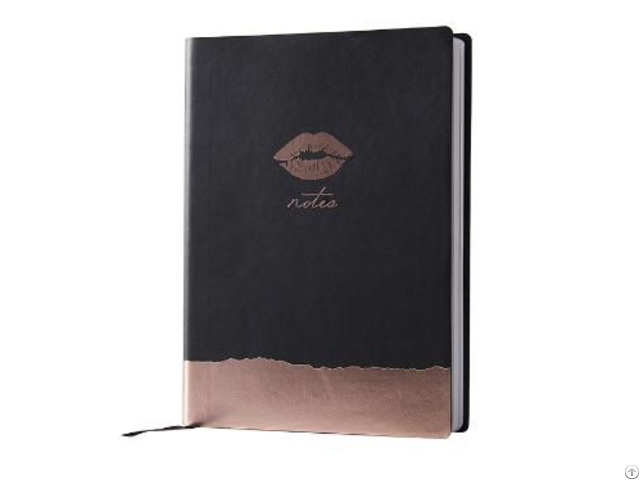 Thermo Pu Leather Softcover Notebook With Gold Stamping