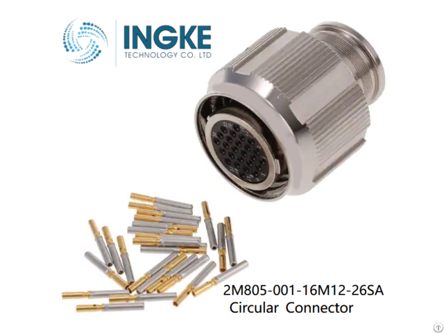 2m805 001 16m12 26sa Ingke Conn Plug Fmale 26pos Gold Crimp