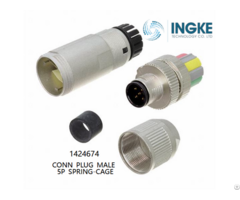 Ingke 1424674 Conn Plug Male 5p Spring Cage