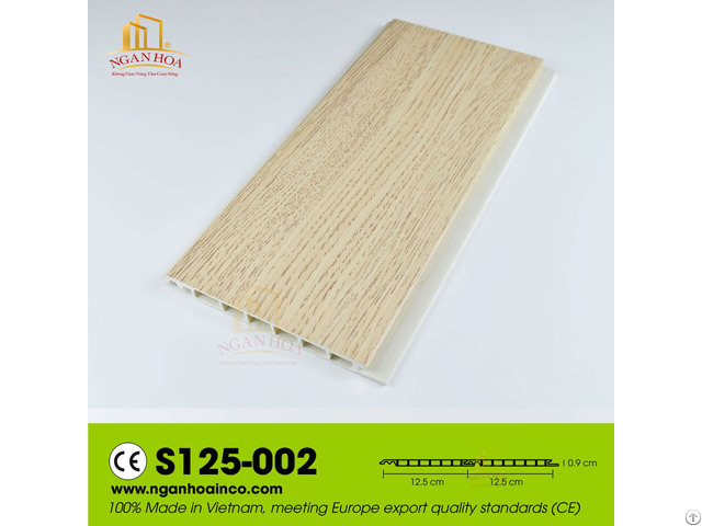 Pvc St125 Plastic Wall Ceiling Cladding Panel Spc Wood Grain