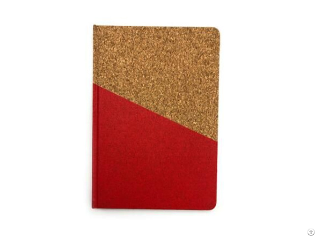 Customized Office Supplier Stationery Cork Hard Cover Notebook