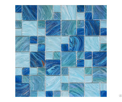 Blue Glass Mosaic Tile For Swimming Pool