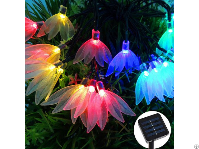 Solar Led String Light S245a With Feather