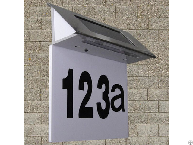 Solar House Number Light H5012h