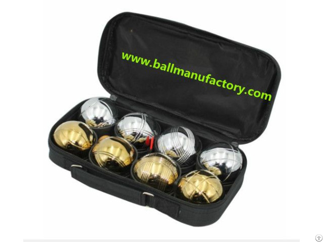 Supply Metal Petanque Boules Ball In Silver And Golden Color