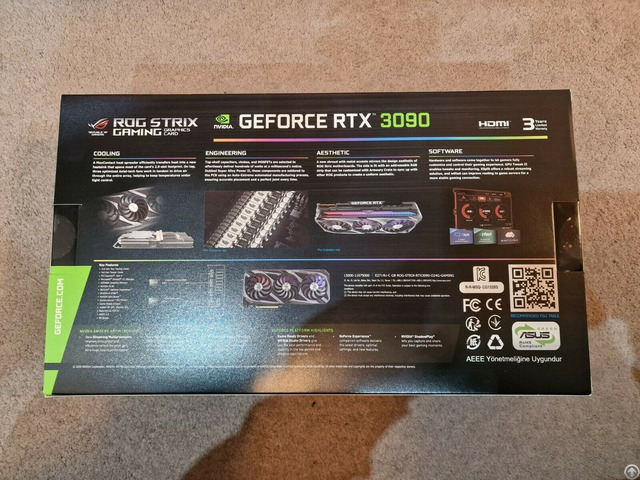 Asus Rog Strix Nvidia Geforce Rtx 3090 Gaming Graphics Card Pcie 4 0 24gb Gddr6x