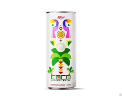 Coconut Water With Passion Fruit Flavour 250ml Can