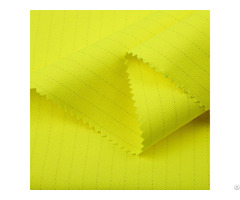 310gram Cvc Hi Vis Yellow Fire Resistance Twill Fabric For Safety Uniform