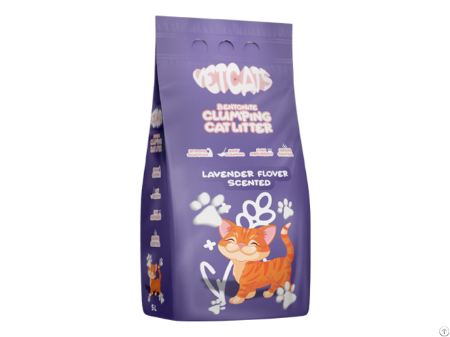 Bentonite Clumping Cat Litter Levender Flover Scented