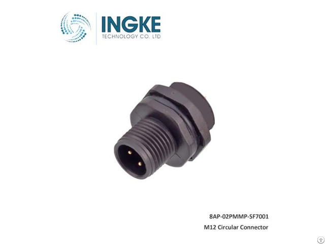 M8 Connector 8ap 02pmmp Sf7001 2 Position Receptacle Male Pins Solder