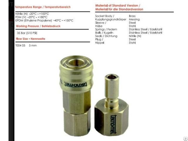 Quick Coupling For Pneumatic Systems