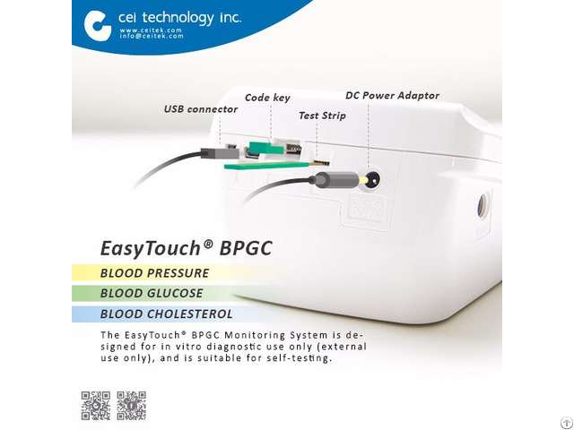 Ce Iso 3 In 1blood Pressure Glucose Cholesterol Bluetooth Monitor