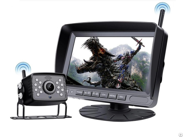 Car Truck Security System 7 Inch Monitor Rear View Camera Kit Win Ccx77 615t1