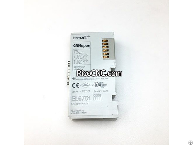 Beckhoff Ethercat El6751 With Master Slave Terminal For Canopen