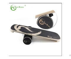 Wooden Multifunction Adjustable Wobble Roller Trainer Surf Balance Board