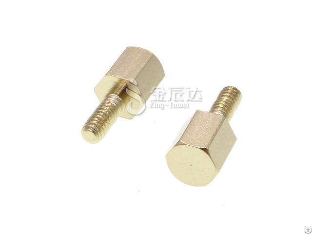 Custom Hex Brass Stud Screw For Electrical Appliances