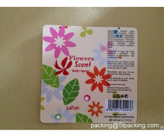 Flowers Scent Bottled Body Spray Glossy Labels