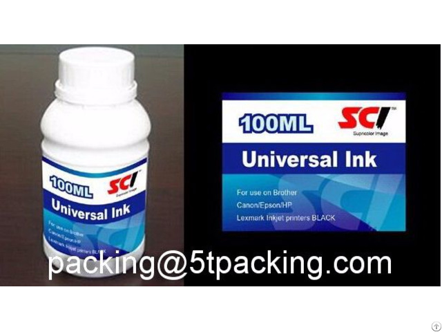 Plastic Universal Ink Bottle Labels With Chemical Proof