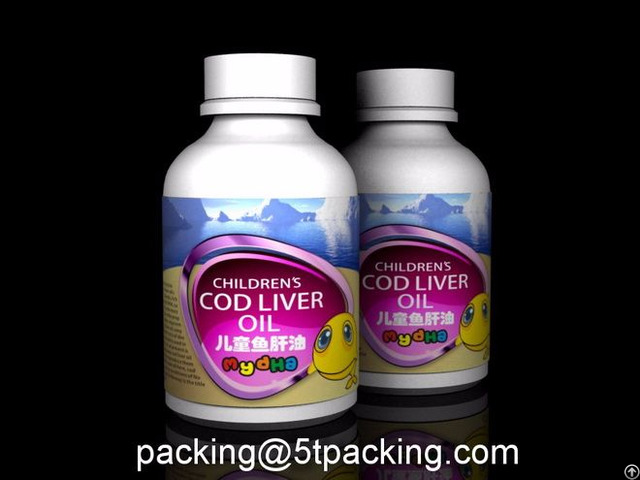 My Dha Children S Cod Liver Oil Bottle Use Plastic Adhesive Labels