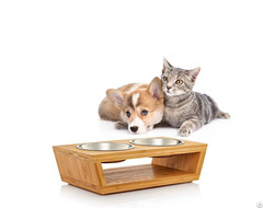 Wooden Pet Feeder