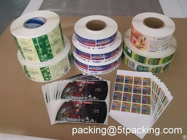 Gravure Printing Plastic Adhesive Labels For Mass Production