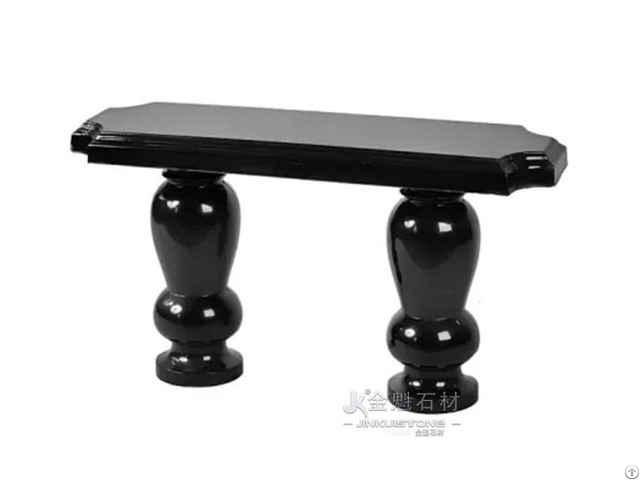 Popular Black Polished Granite Bench