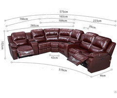 Cinema Electric Rocking Chair Leather Multifunctional Combination Sofa