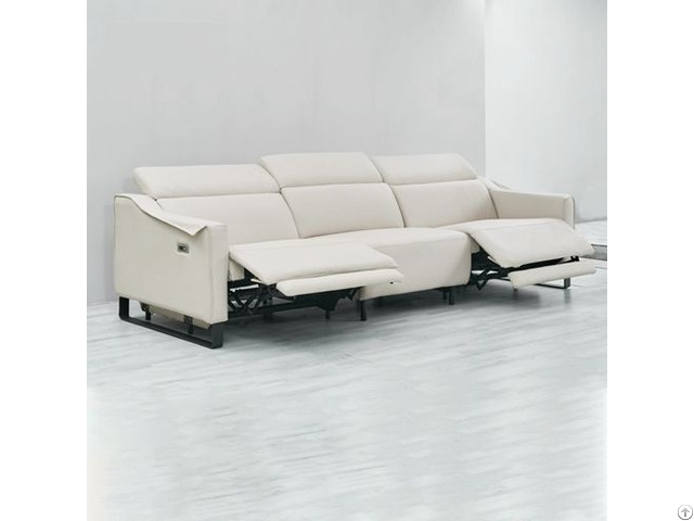 Modern Minimalist Armrest Creative Design Leather Functional Sofa Combination