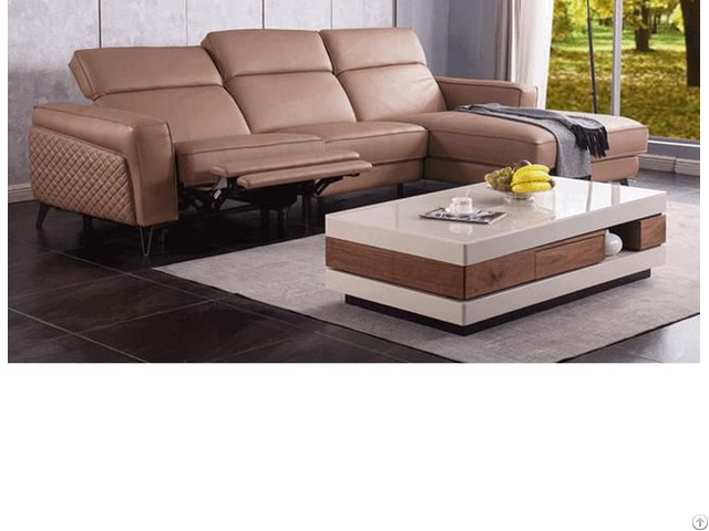 Space Capsule Electric Function Living Room Modern Minimalist Corner Combination Leather Sofa