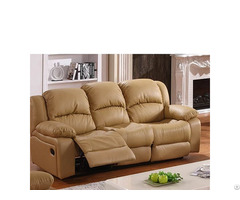 Modern Minimalist Reclining Function Reception Business Leather Sofa