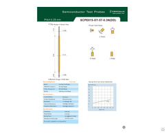 Semiconductor Test Probe Double Ended Pogo Pin Scpe015 For Ic Inspection