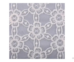 Nylon Mesh Cotton Small Flower Embroidery Fabric