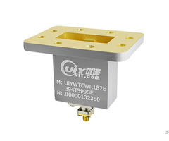 End Launch Rf Waveguide To Coaxial Adapter Wr187 Bj48