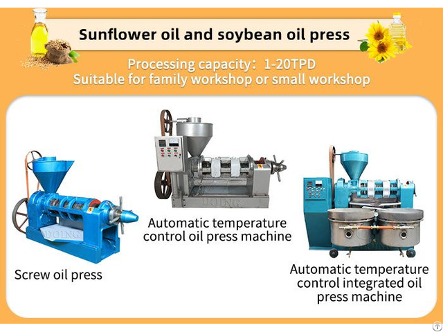 High Quality Easy Operate Sunflower Oil Press Machine