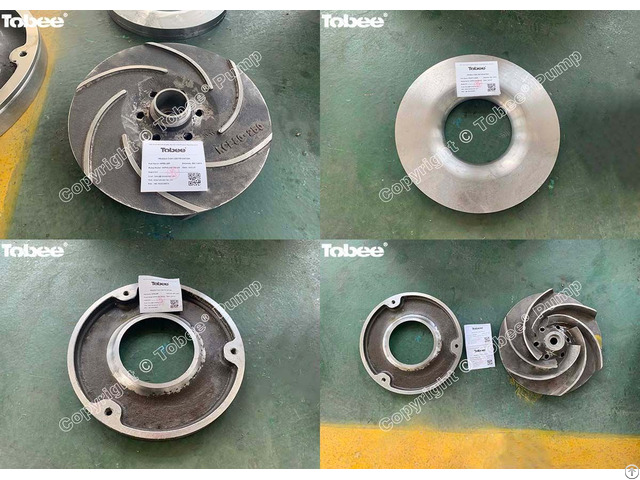 Tobee Manufacture The Andritz Replacement Pump Spare Parts Impeller And Front Lining Acp80 250