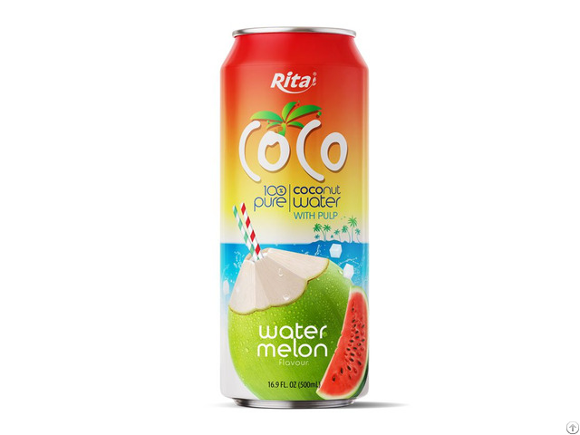 100% Pure Watermelon Coconut Water With Pulp