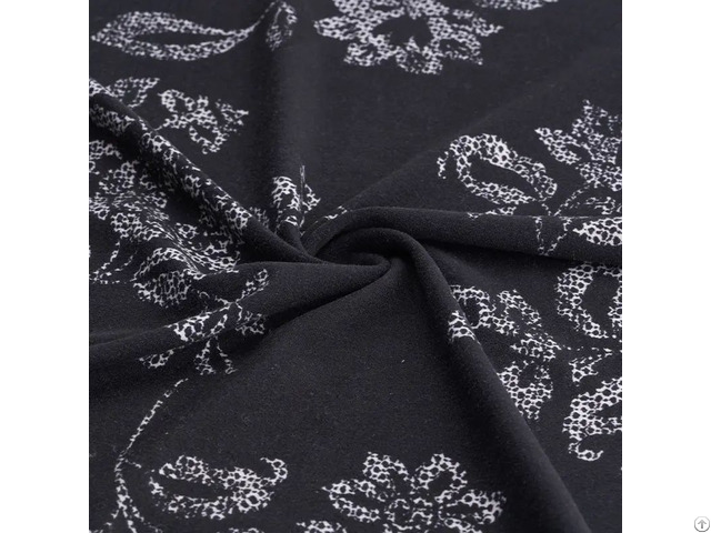 Polyester Spandex Two Side Brush Print Recycle Fabric