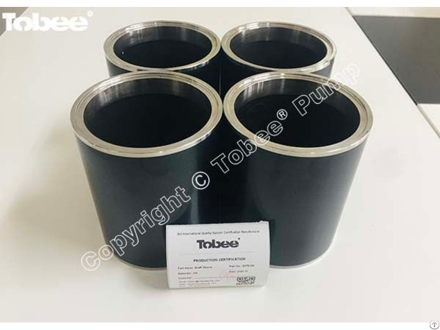 Tobee® Black Ceramic Material E075j04 Shaft Sleeve For 8x6e Ah Slurry Pumps