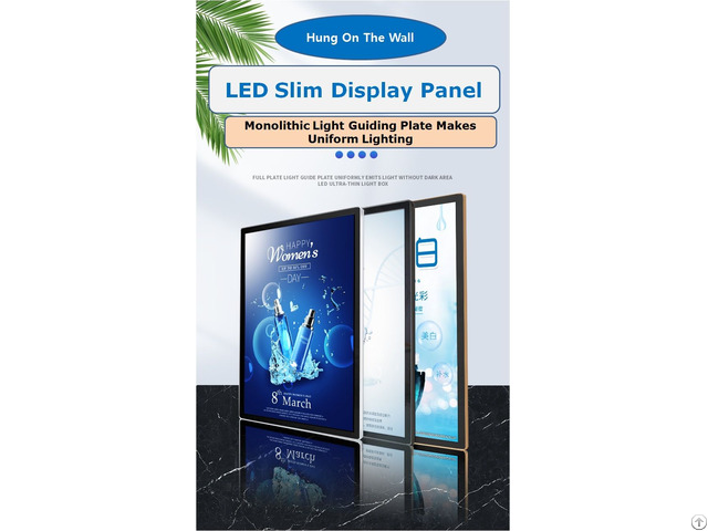 Led Lighting Advertisement Display Slim Panel