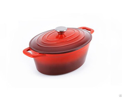 Roaster Oval Enameled Cast Iron Casserole