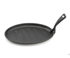 Pre Seasoned Cast Iron Fajita With Removable Handle