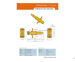 Radio Frequency Probe Pogo Pin Rpm700 Series For Electronic Test