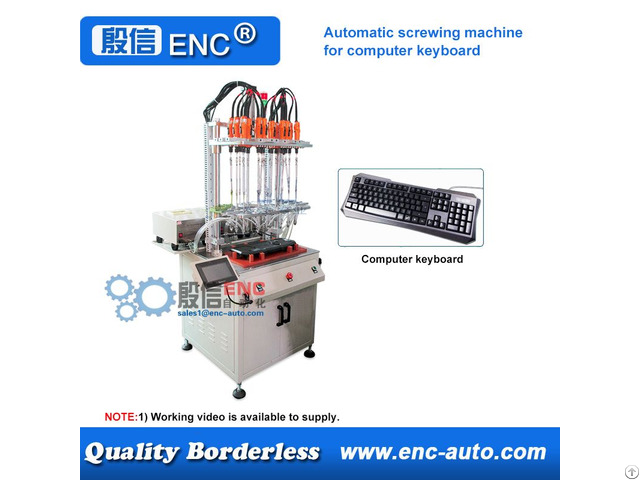 Automatic Screwing Tightening Fastening Machine For Computer Keyboard