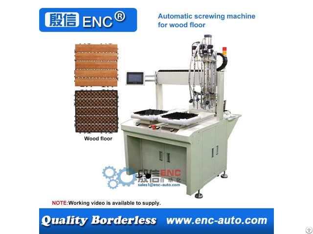 Automatic Screwing Tightening Fastening Machine For Deck Plastic Base Wood Floor