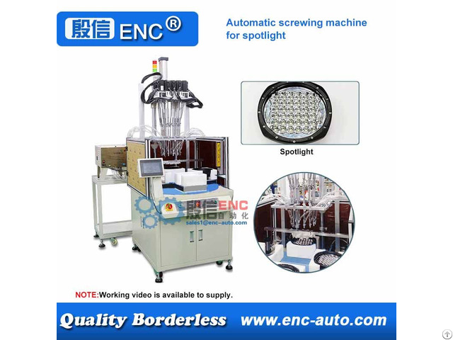 Automatic Screwing Tightening Fastening Machine For Led Round Offroad Car Lights