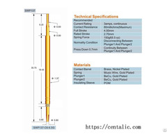 Switch Probe Test Pogo Pin Swp137 Series For Connection