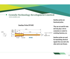 Interface Probe Straight Brass Pin Ifp 002 For Transmitting Electrical Signals