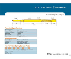 High Current Probe Pogo Pin P350 150 For Electronic Test